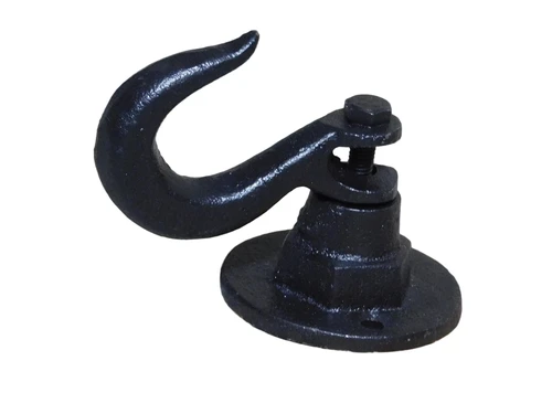 Wall hook, hook for wall or ceiling, flower box hanger / holder-black