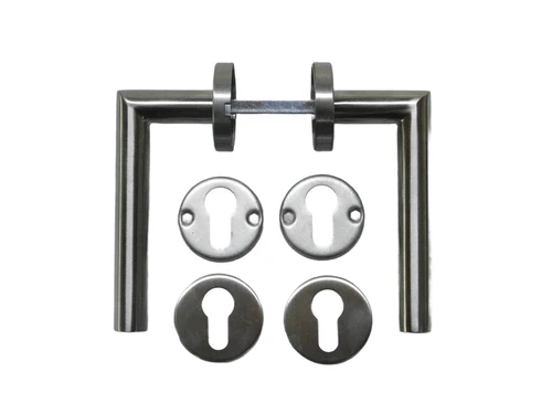 Set Door Hardware - Brushed Stainless Steel - PC