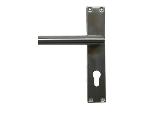 Set Door Hardware Long Plates - PC 72 - Brushed Stainless Steel