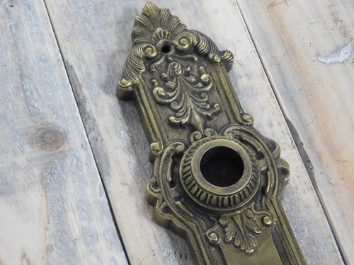 Set of door hardware - PZ - brass patinated - robust