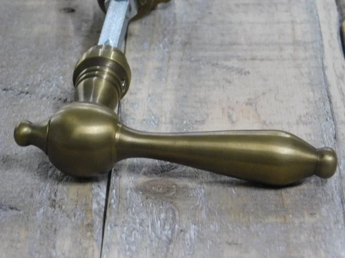 Set deurbeslag voor de voordeur, PZ 92 . 1 knop, 1 jack, 2 x lange plaat, met inbegrip van doorn