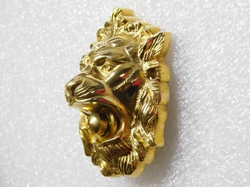 Doorbell Lion - 9.5 x 8 cm - Brass