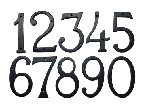 House number 0 - Extra Large - Black