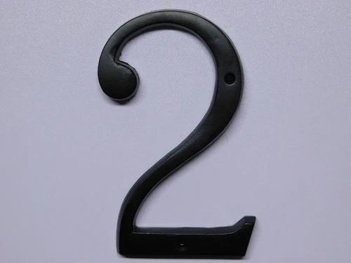 House number 2 - Extra Large - Black