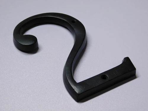 House number 2 - Extra Large - Black