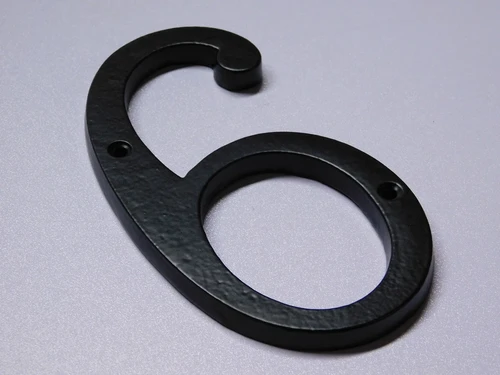 House number 6 - Extra Large - Black