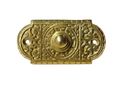 Elegant Doorbell - 8 x 4 cm - Brass