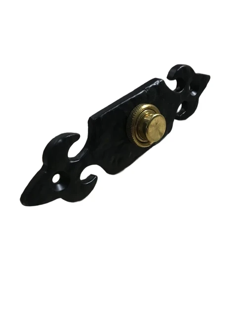 bel Landhuis, deurbel Gong Retro, zwart - antiek