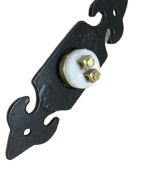 bel Landhuis, deurbel Gong Retro, zwart - antiek