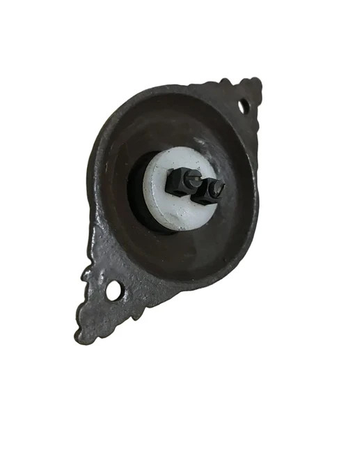Doorbell - wilhelminian style - antique iron brown