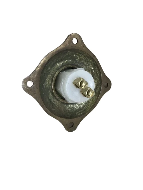 Doorbell De Lelie - 4.5 x 4.5 cm - Patinated Brass