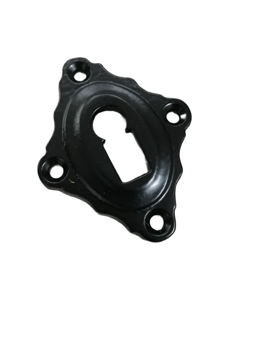 Set of door hardware - deep black - handles with rosettes BB - room doors