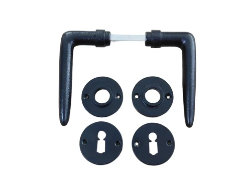 Set of door hardware - for room doors - black - BB