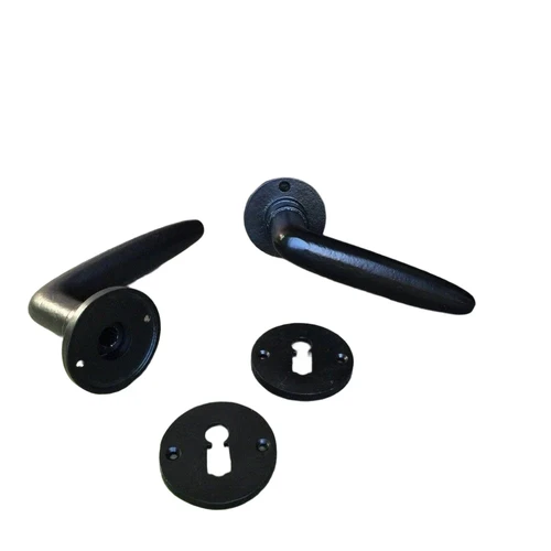 Set of door hardware - for room doors - black - BB