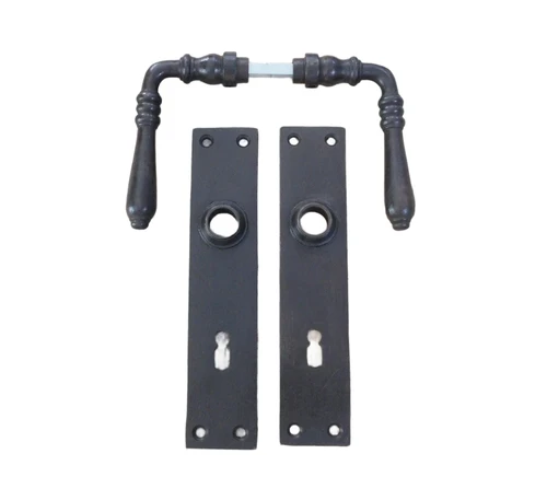 Set of door hardware - for room doors BB 72 - antique iron dark brown - classic