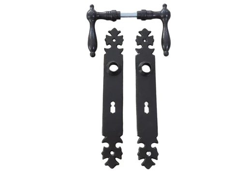 Set of door hardware for room doors - antique iron brown- BB72
