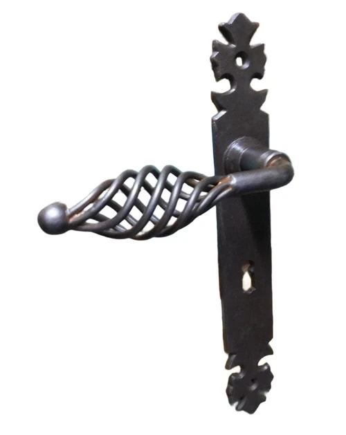 Set of door hardware for room doors - BB72 - from antique iron brown