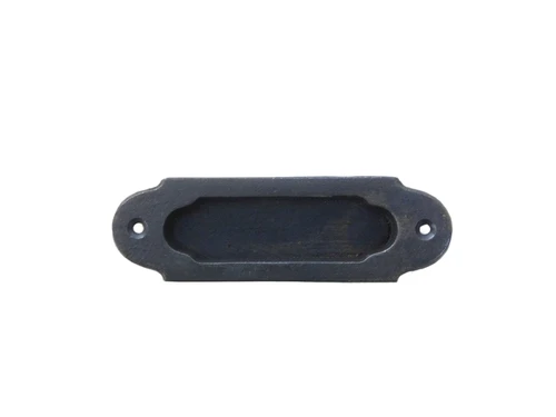 Sliding door handle - antique iron - dark brown