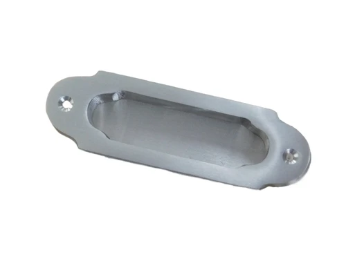 Sliding door handle - bowl handle - matt nickel