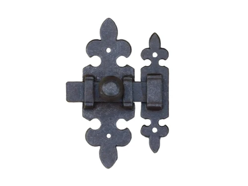 Sliding lock - Door hardware - Rusted  - Iron - Furniture hardware