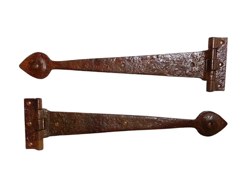 Set of Hinges - Cast iron - 2 Pieces