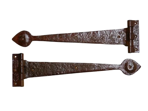Set of Hinges - Cast iron - 2 Pieces