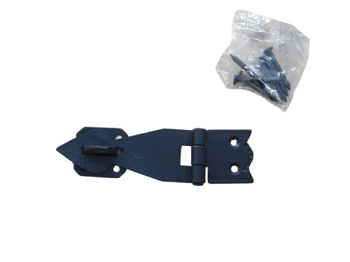 Antiek-look, sluitbare scharnier, antieke fitting, doosbeslag getextureerd-11,5 cm