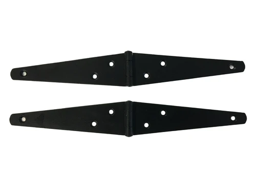 Gepoedercoat stalen- scharnieren set - zwart