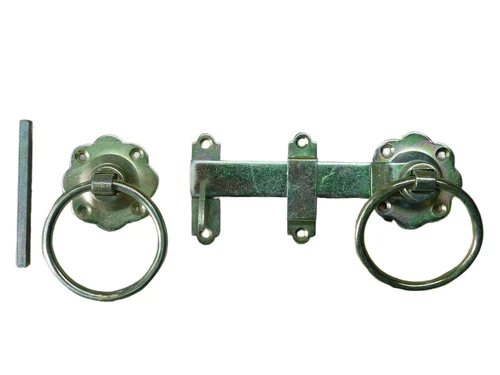 Ring gate closure - yellow zinc-plated - steel