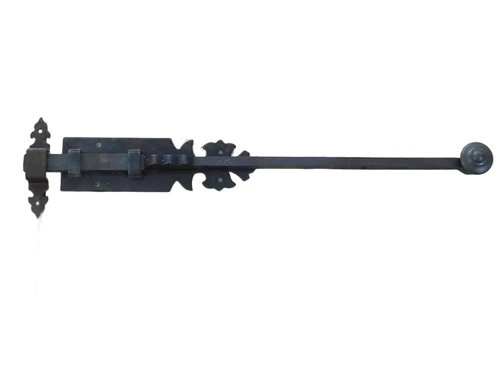Sliding lock brown - cast iron
