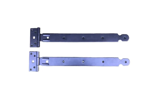 Set grote scharnieren, 400 mm, zwart gecoat