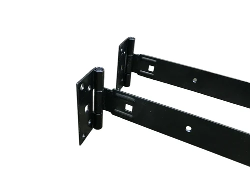 Set grote scharnieren, 400 mm, zwart gecoat