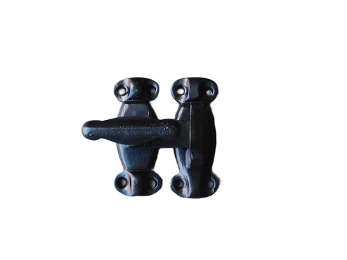 Case lock with catcher - black - wrought iron