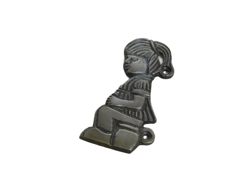 Toilet door plates toilet door sign - brass - for toilet, boy + girl