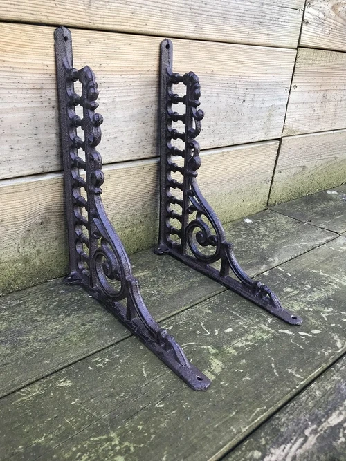 Set Antieke Plankdragers - Gietijzer