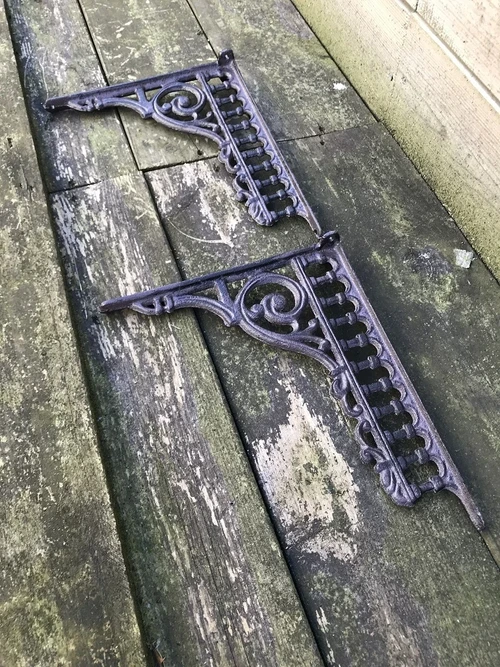 Set Antieke Plankdragers - Gietijzer