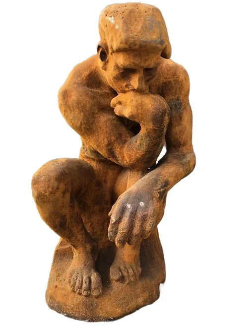 1 Sculpture - cast iron statue, the thinker, very beautiful statue!!