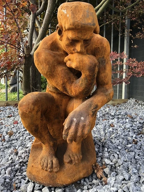 1 Sculpture - cast iron statue, the thinker, very beautiful statue!!