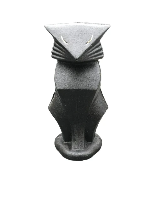 Abstract statue of a cat / cat, abstract animal statue, cast iron