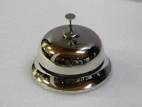 Counter bell XL - ⌀ 20 cm - Nickel-plated aluminium