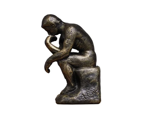 Statue The Thinker - Cast iron - Bronze look
