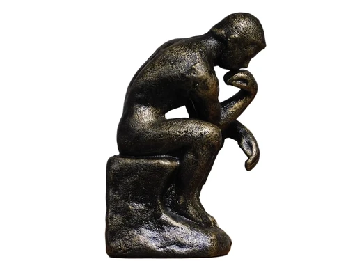 Statue The Thinker - Cast iron - Bronze look