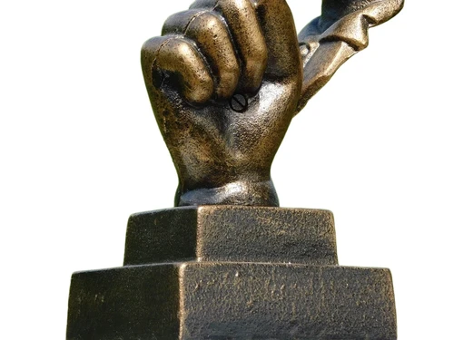 Statue The Whisperer - Bronze look - Cast iron