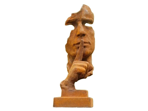 Statue der Flüsterer - Gusseisen - schwer