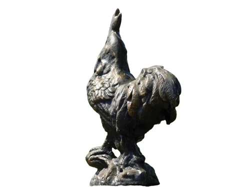 Beeld Haan - Bronskleurig - Gietijzer