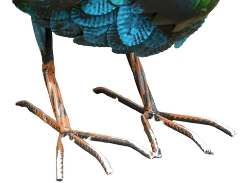 Statue Peacock XL - Metal - Full in Colour