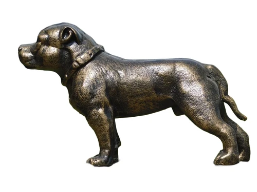 Statue Pitbull - cast iron - dog sculpture