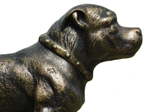 Statue Pitbull - cast iron - dog sculpture