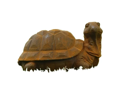 Schildkrötenstatue aus Gusseisen - detailliert