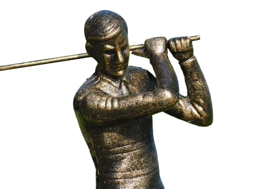 Statue of a Golfer - Full Cast Iron